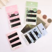 商超便利连锁热卖 发夹韩版 金属钢丝黑发夹女生不掉漆一字夹发饰