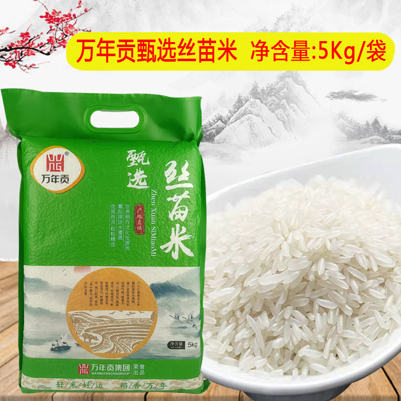 【5kg/10斤】万年贡甄选丝苗米一级籼米当季新米发员工福利礼品物