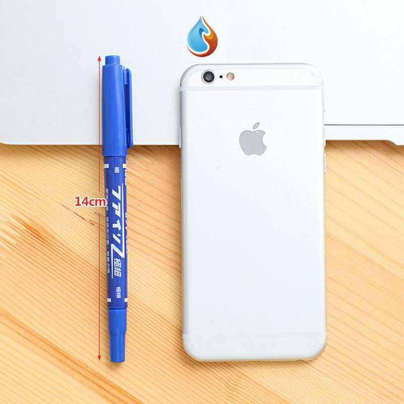 圆头笔记标记签字笔粗笔黑色笔工地用建筑大黑粗记号办公快递防水