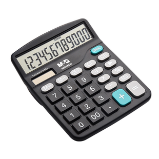 晨光计算器真人发音带语音店铺用办公室计算机器大号大按键大屏幕财务会计用音乐小号便携商务办公用品专用