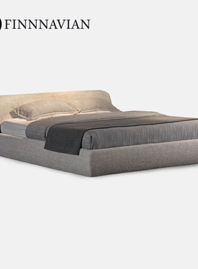 芬纳维亚传承 现代简约小户型奶油风双人软靠大床(Moonrise暮光)