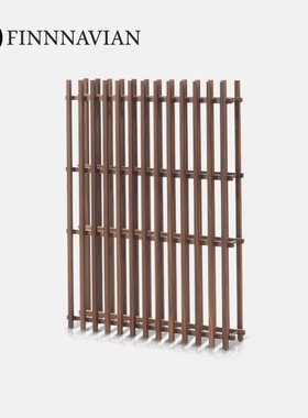 芬纳维亚传承 意式北美黑胡桃实木隔断艺术书架(SINGOLO辛戈洛)