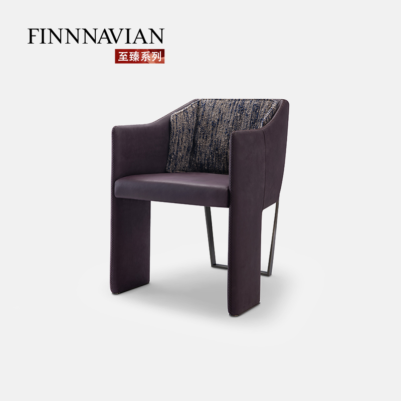 【天猫奢品】简约奢华真皮餐椅