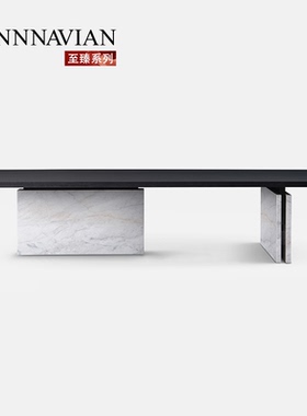 【至臻系列】芬纳维亚 Marcia玛西亚现代简约实木茶桌 别墅大平层