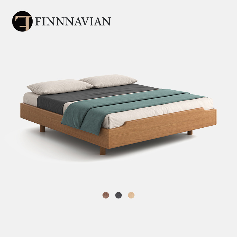 【十年质保】无床头黑胡桃双人床