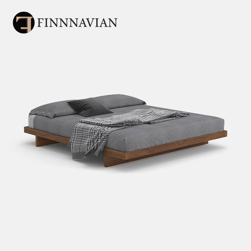 【十年质保】简约胡桃木榻榻米床