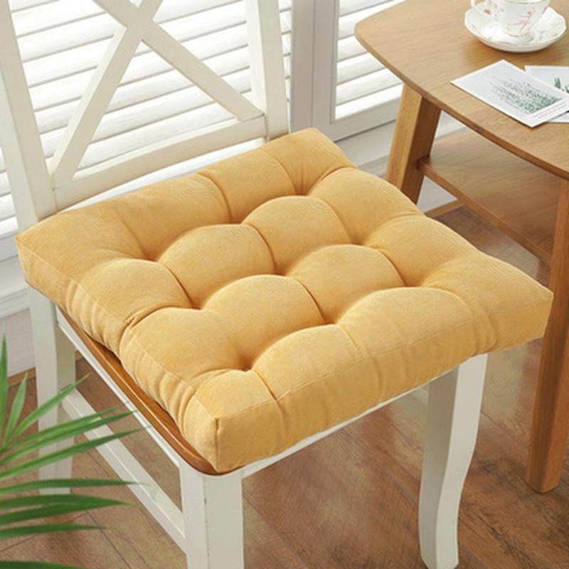 新款餐椅子毛绒软座正方形椅坐垫坐椅加厚学生垫休闲特厚板凳久坐