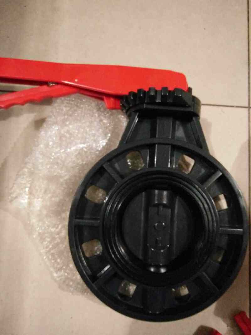 塑料pvc蝶阀 对夹式蝶阀手动upvc蝶阀dn50 65 80 100 125 160 200