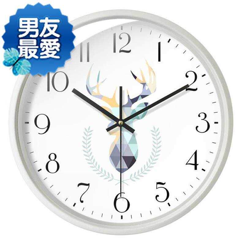 100/12/14/16英寸客厅钟轻奢北欧挂钟客厅时尚防止雾气清新家用i.