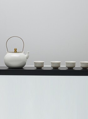 新中式陶瓷茶具套装样板间摆件