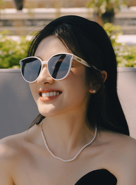 【李兰迪同款】宝丽来偏光墨镜女高级感太阳镜椭圆框防紫外线0069