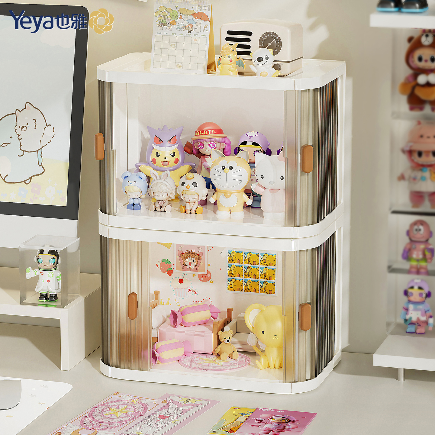 也雅盲盒收纳展示架可折叠