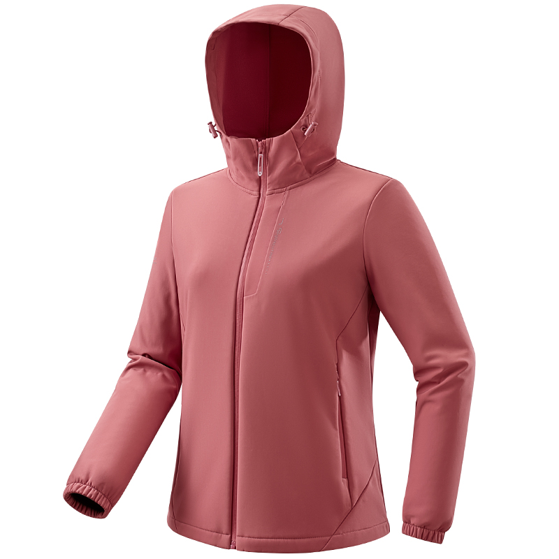 面料柔软冲锋衣豹迹防风防水透气