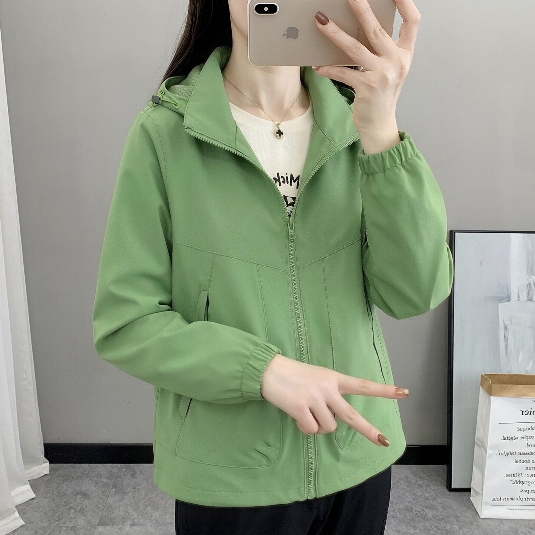 女秋冬防风防水软壳冲锋衣套装