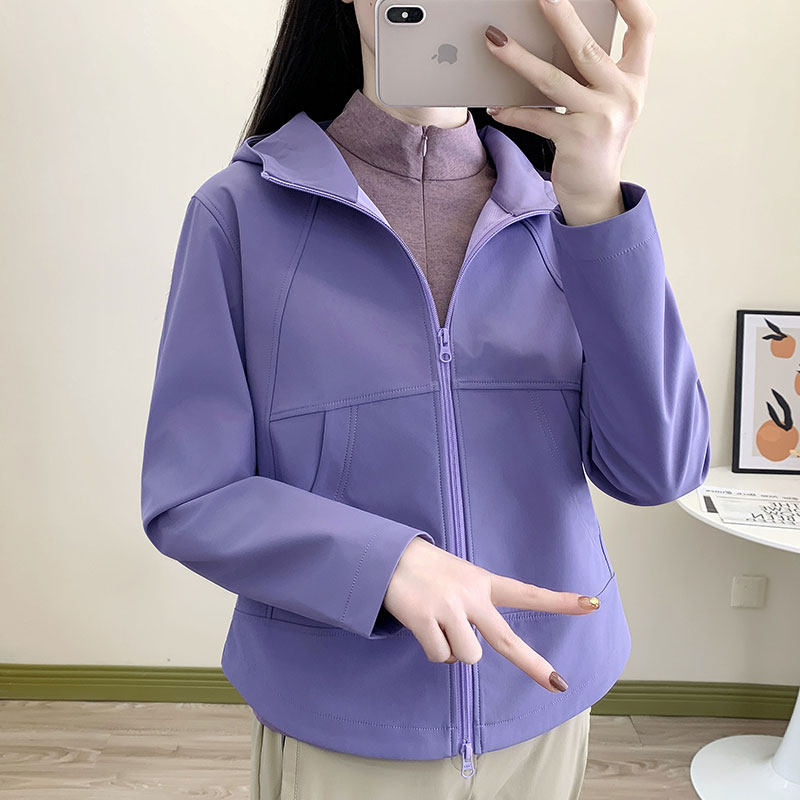 新款冲锋衣2026户外风衣女士外套薄款户外运动防风防水登山裤套装