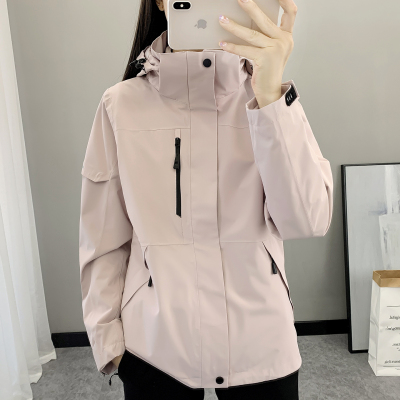 豹迹防风防水秋冬季冲锋衣