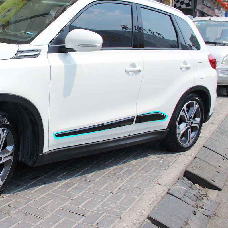 维特拉中网前包围后杠改装灯眉欧版宽体软胶车身防擦条星耀版尾翼