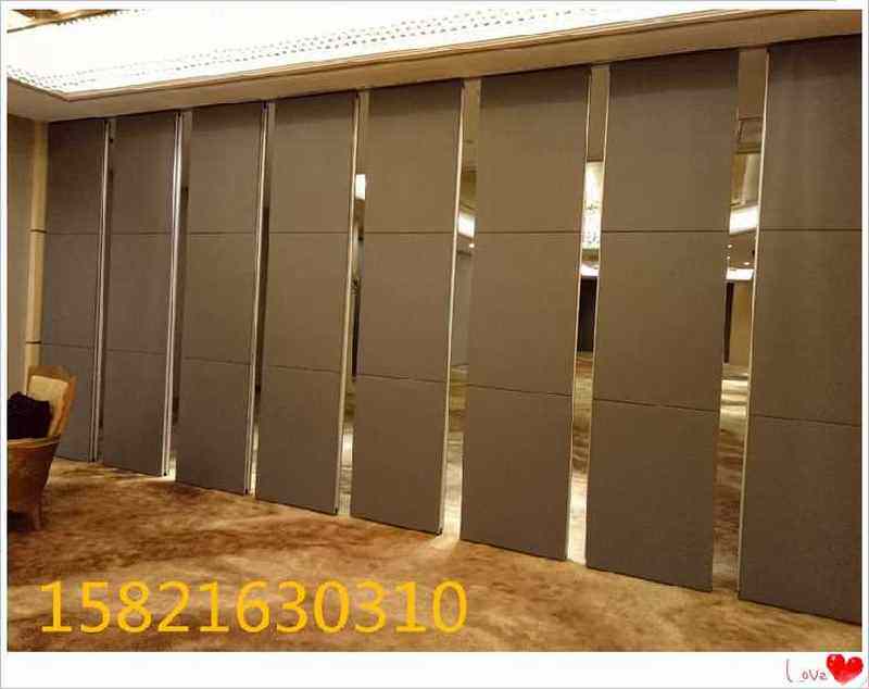 活动隔断墙会议室移动高屏风餐厅包房隔音折叠门画展旋转推拉移门