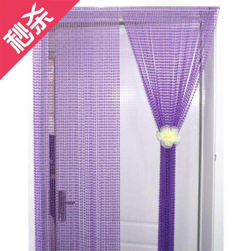 实用日式四季北欧塑料水晶入户w门串珠珠帘门帘进门门口餐厅