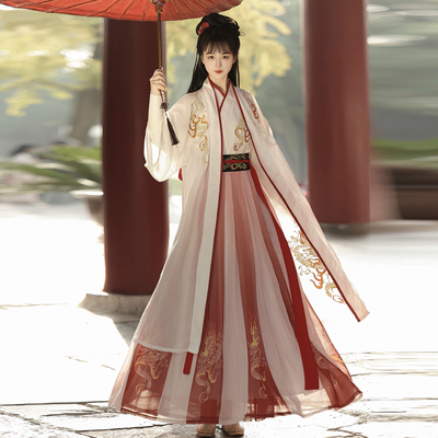 原创宋制汉服武侠风成人长褙子