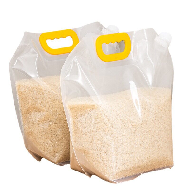 家用收纳吸嘴袋五谷杂粮大米袋手提分装袋啤酒液体密封包装袋