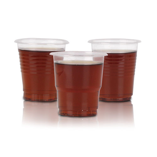 一次性杯子水杯塑料杯加厚透明餐饮家用小杯500装100/130/170ml
