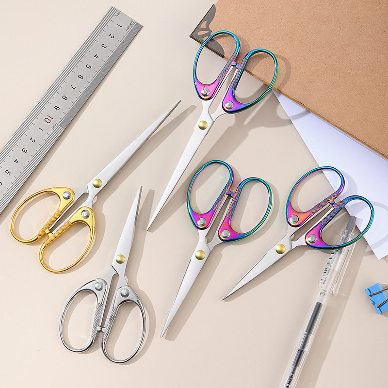 家用办公小剪刀加厚不锈钢手工剪纸学生文具剪茶艺茶包剪十字绣剪