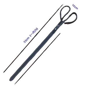 锻打铁火钳老式垃圾夹加长扁嘴夹子家用加厚烧火钳子煤球煤炭夹