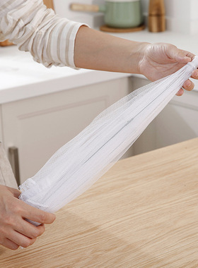 白色野餐网纱食物罩桌盖防尘罩透明菜罩可折叠防蚊餐桌罩厂家