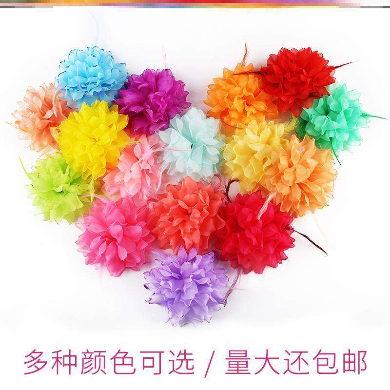 手带饰演装饰品小红花仿真开场学校晚会白色六一儿童节节目手花