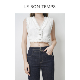 【LE BON TEMPS &初春款】法式小香风背心 c800769
