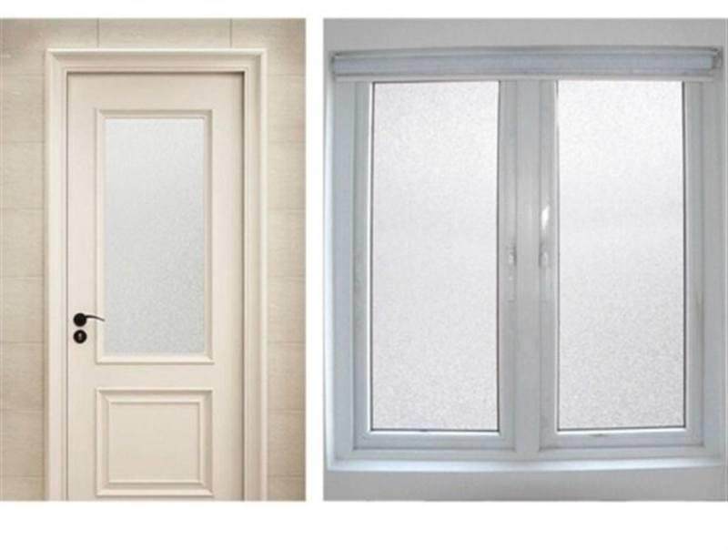 玻璃门上的贴纸雾白带胶沙移门加厚遮挡免胶壁纸卫生间门装饰个性