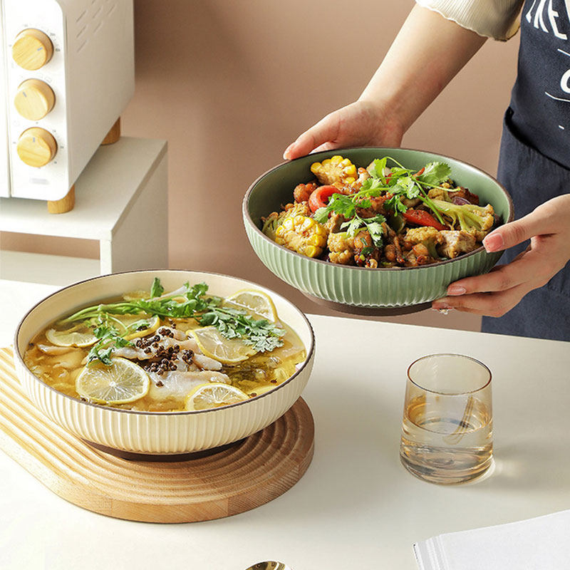 酸菜鱼大圆盘家用高颜值陶瓷12英寸牛蛙大盘鸡专用毛血旺酒店圆盘,餐饮具,盘,淘宝优惠券,粉丝福利购,淘宝优惠卷