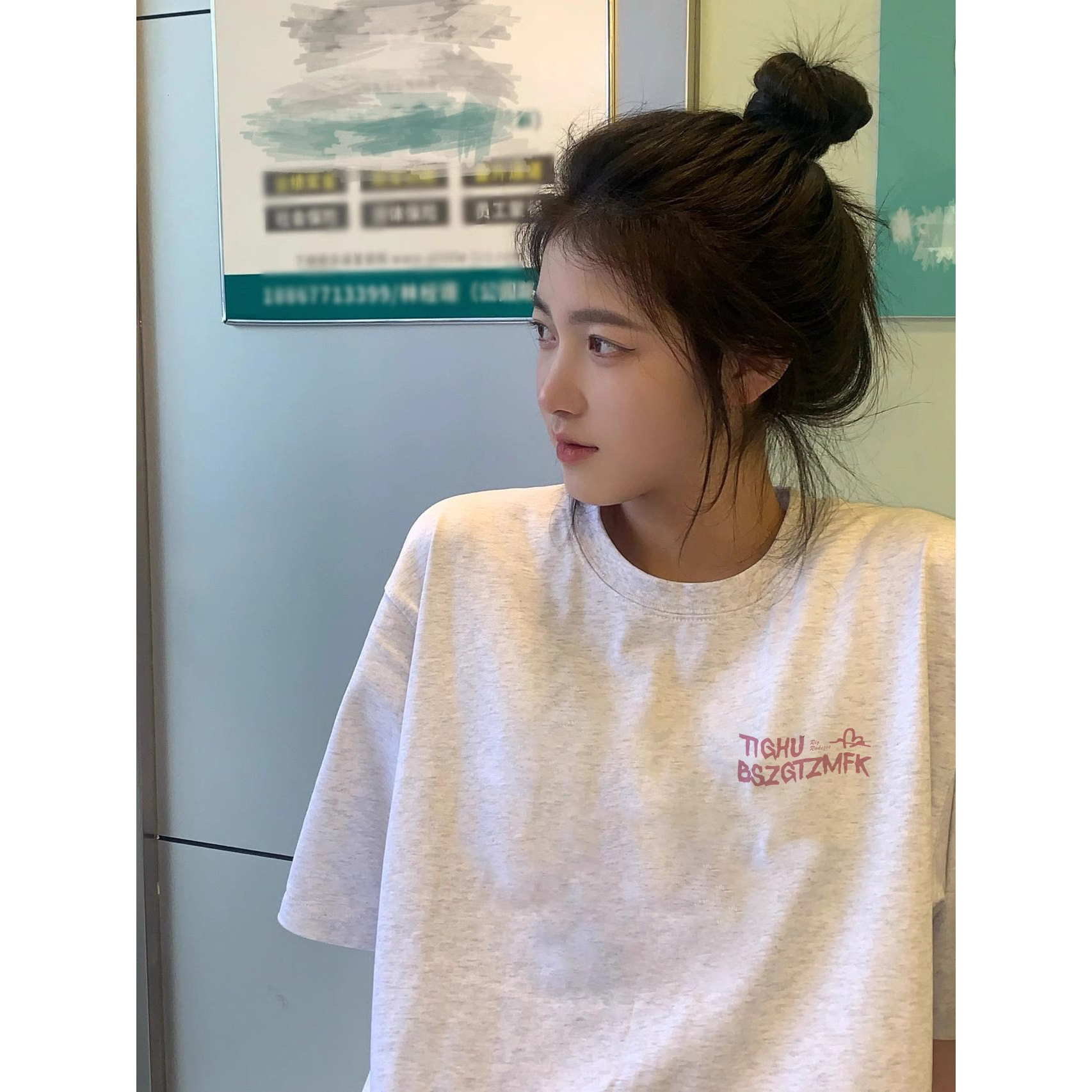 日本offcat联名纯棉短袖t恤女夏季2025新款小个子宽松百搭上衣