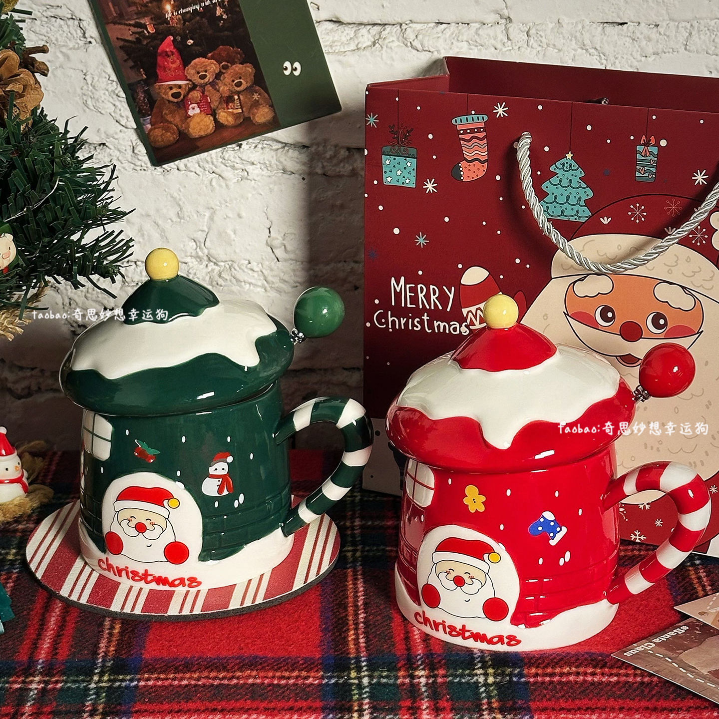 圣诞礼物陶瓷马克杯送闺蜜伴手礼