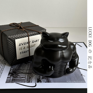 狗头勇士潮玩创意马克杯带盖稀奇古怪搞怪杯子生日礼物女生送男生