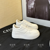 小白鞋 经典 自留N双李亚男2025四季 增高6cm白色松糕底 版 无限回购