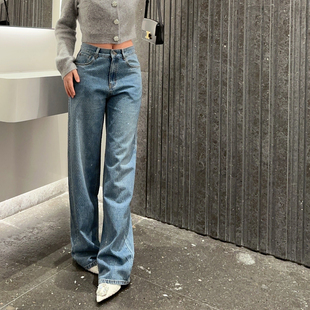 李亚男 好货 牛货 bling bling 好闪 高温烫钻直筒牛仔裤