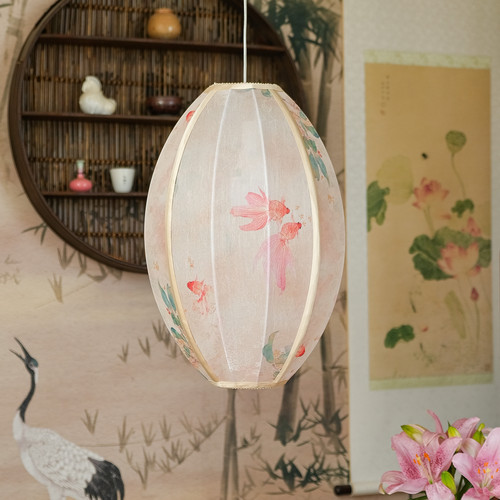 新中式宋代美学转运锦鲤枣形灯笼