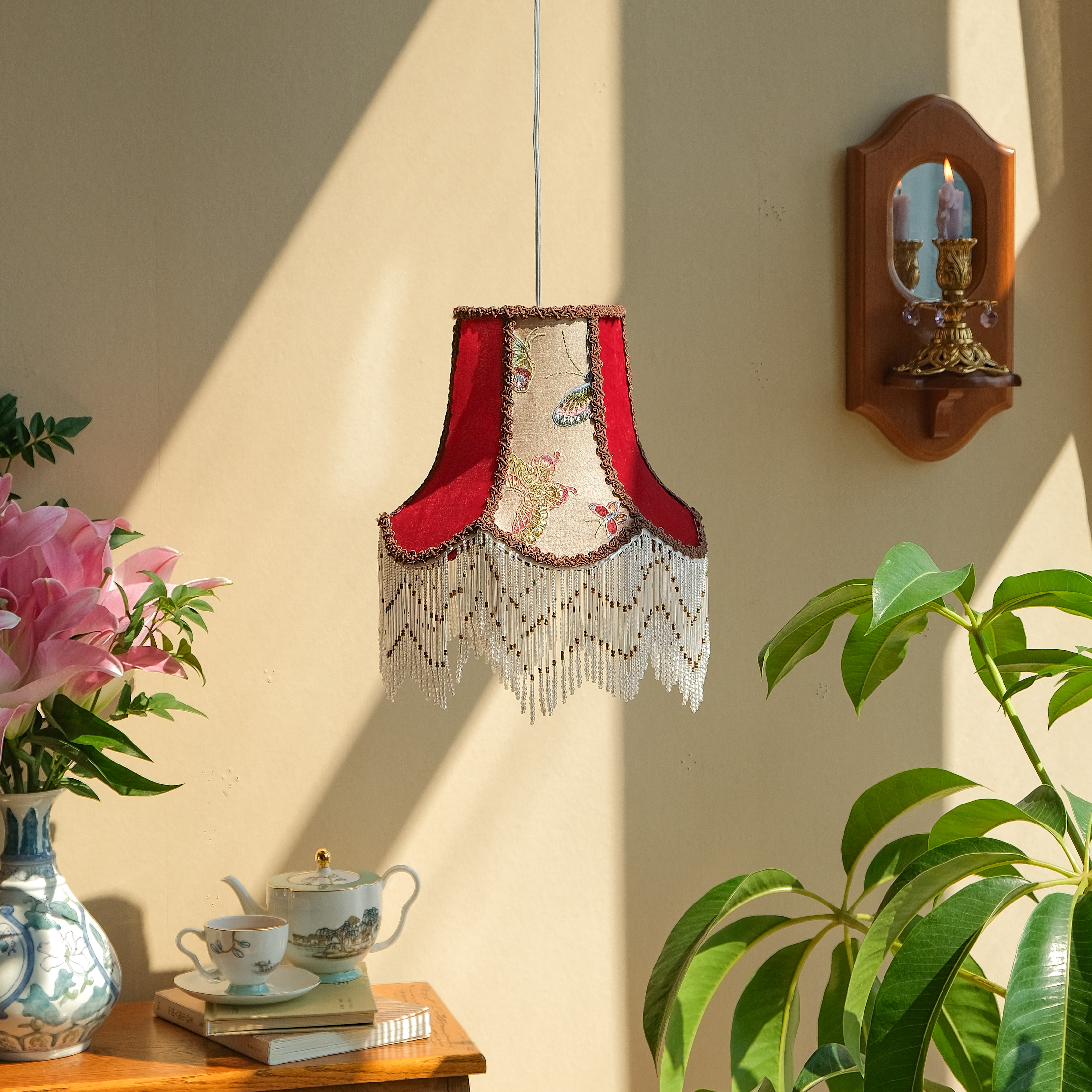 物几空间蝶恋花客厅国风古风吊灯