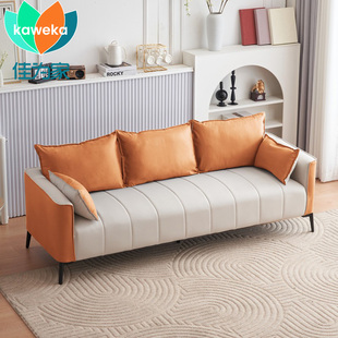 新款沙发简约现代小户型小客厅双人三人办公室简易布艺出租房卧室