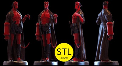 Hellboy地狱男爵漫画手办模型GK素材stl文件3D打印合集雕刻