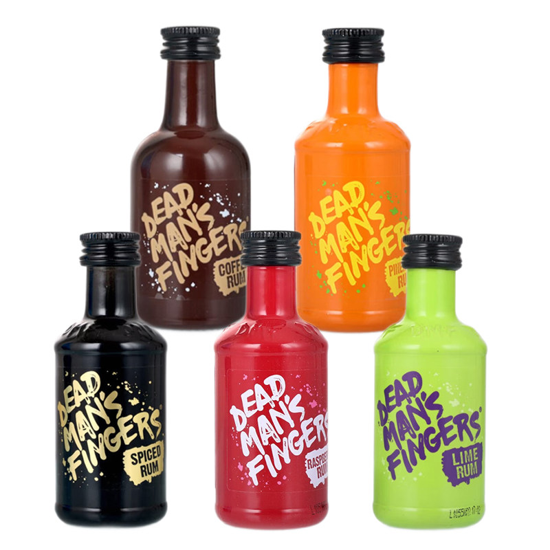 德梦手指加勒比朗姆酒50ml 英国原装进口洋酒鸡尾酒基酒死侍手指