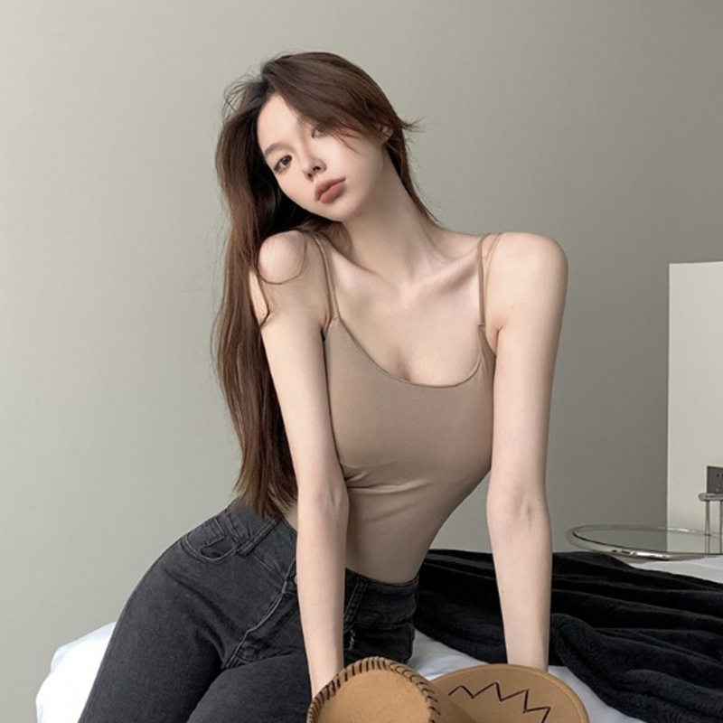性感固定杯吊带背心外穿内搭亲肤