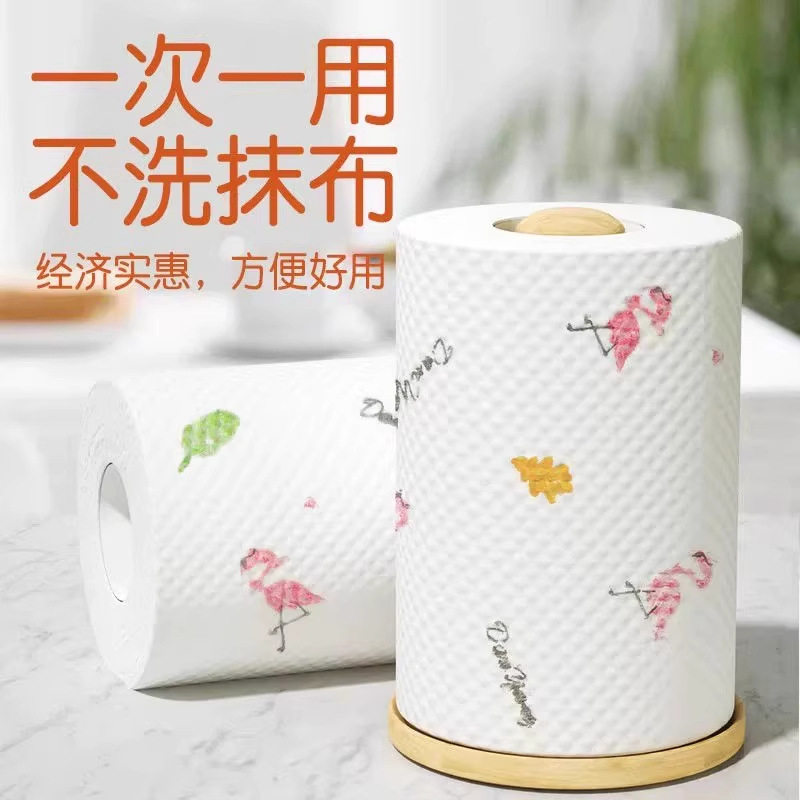 印花一次性干湿两用不沾油抹布