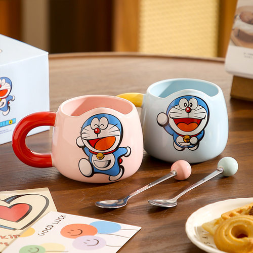 哆啦A梦联名马克杯可爱儿童杯子