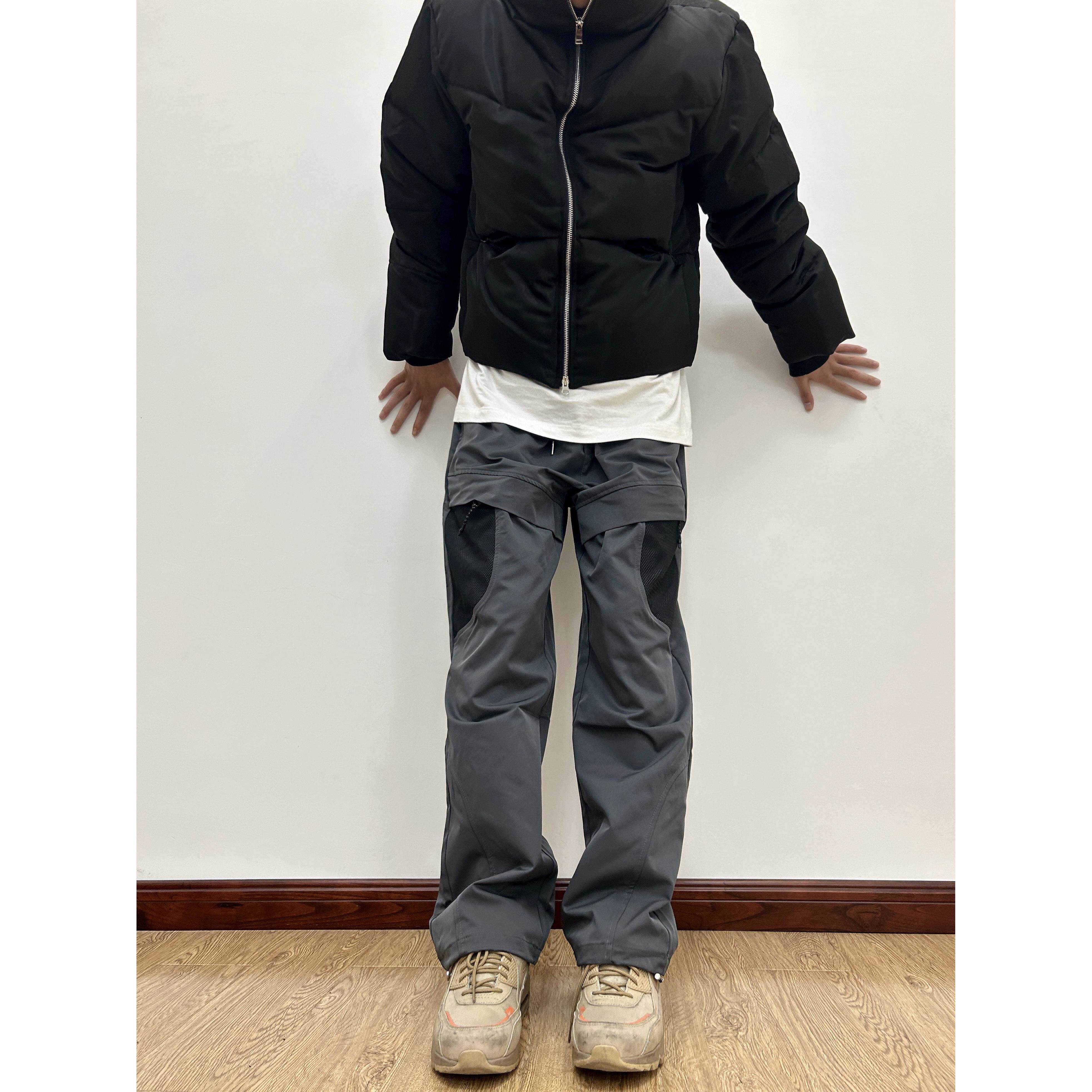 07QWER 秋季户外冲锋裤美式小众机能裤修身直筒长裤