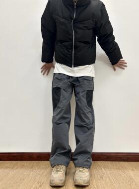 07QWER 秋季户外冲锋裤美式小众机能裤修身直筒长裤