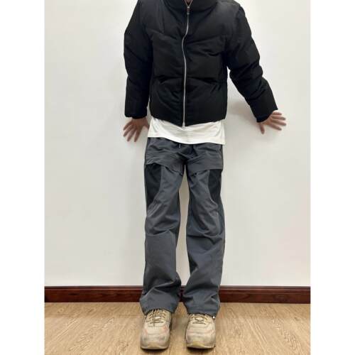 07QWER 秋季户外冲锋裤美式小众机能裤修身直筒长裤