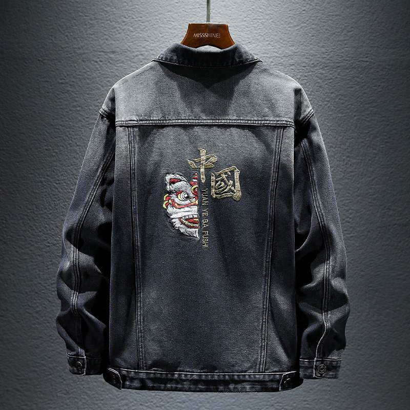 春秋款外套男ins潮牌休闲男士工装牛仔夹克男装男款上衣痞帅秋季